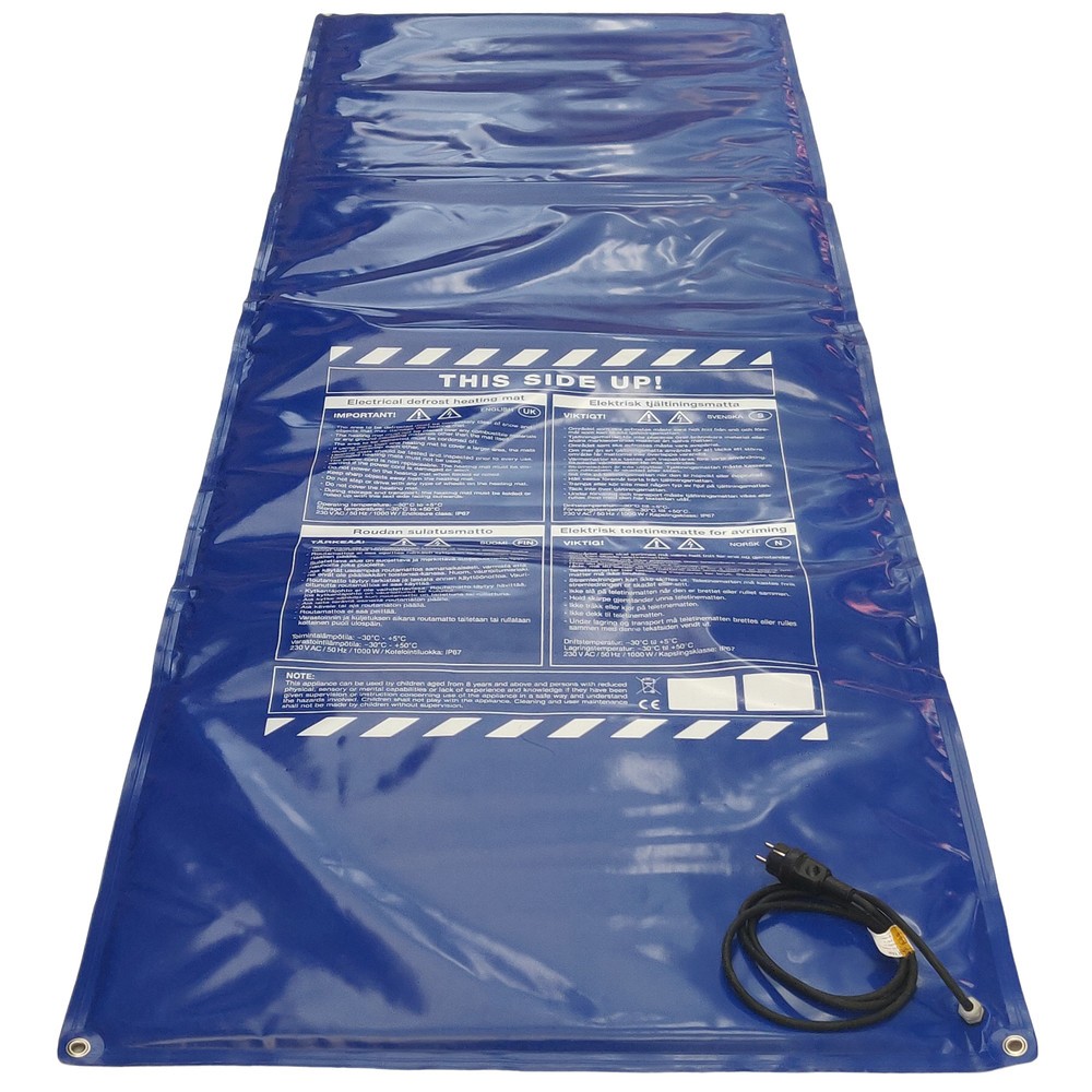 Imagen del producto: Esterilla para descongelación Kuhlmann, LxA 3.000 x 1.000 mm, 230 V, 1.050 W, con enchufe CEE