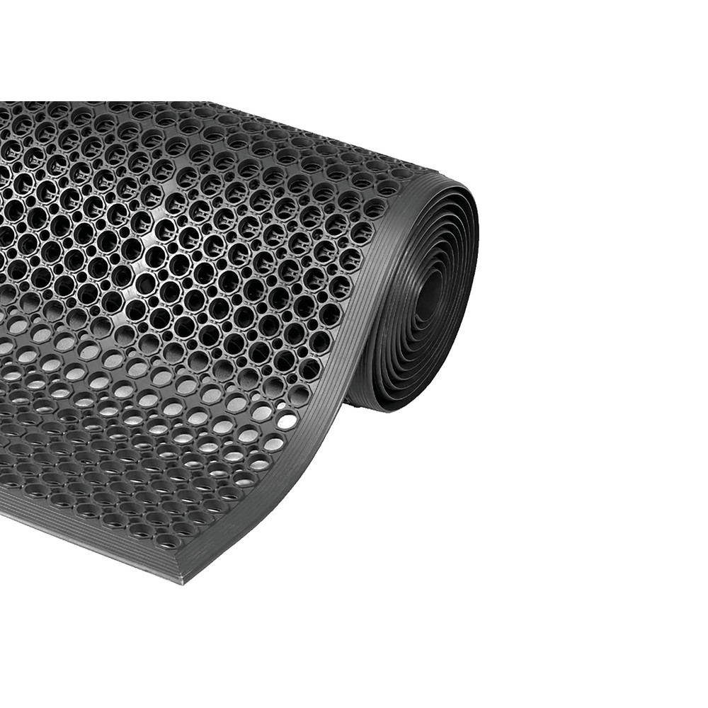 Número de imagen del producto 3: Esterilla para puesto de trabajo de áreas húmedas o secas, orificios de drenaje, An x Fo 910 x 1.520 mm