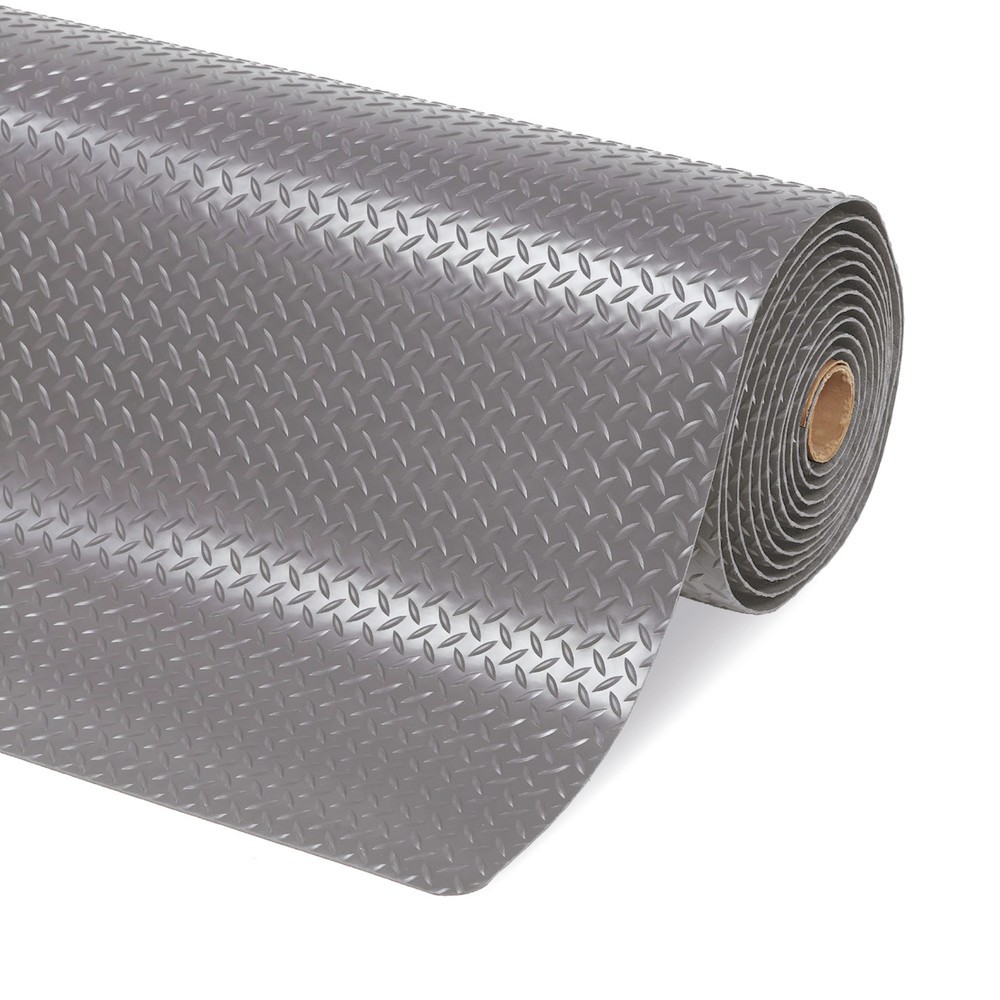Imagen del producto: Alfombrilla antifatiga para industria y artesanía, metro lineal x 600 mm, gris