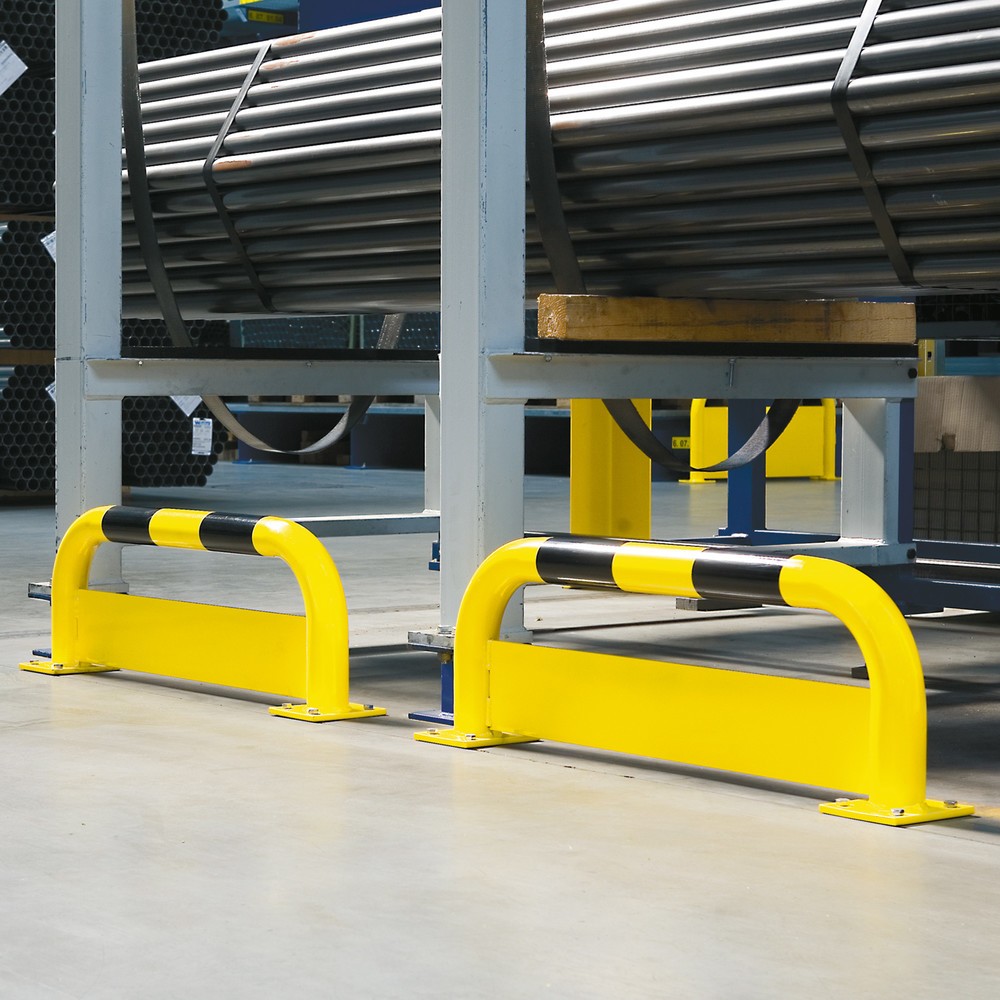 Imagen del producto: Estribo de protección antichoques con protección frente al acceso inferior Al x An 350 x 1.000 mm