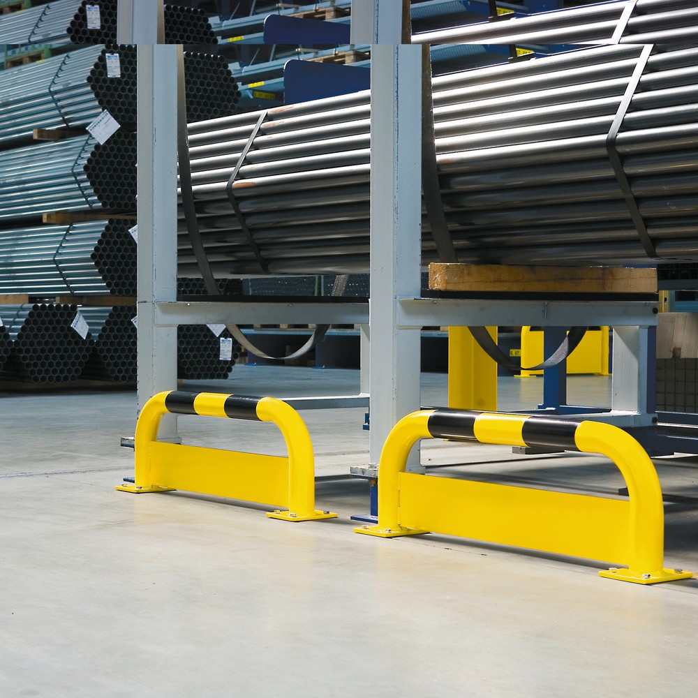 Número de imagen del producto 3: Estribo de protección antichoques con protección frente al acceso inferior Al x An 350 x 750 mm