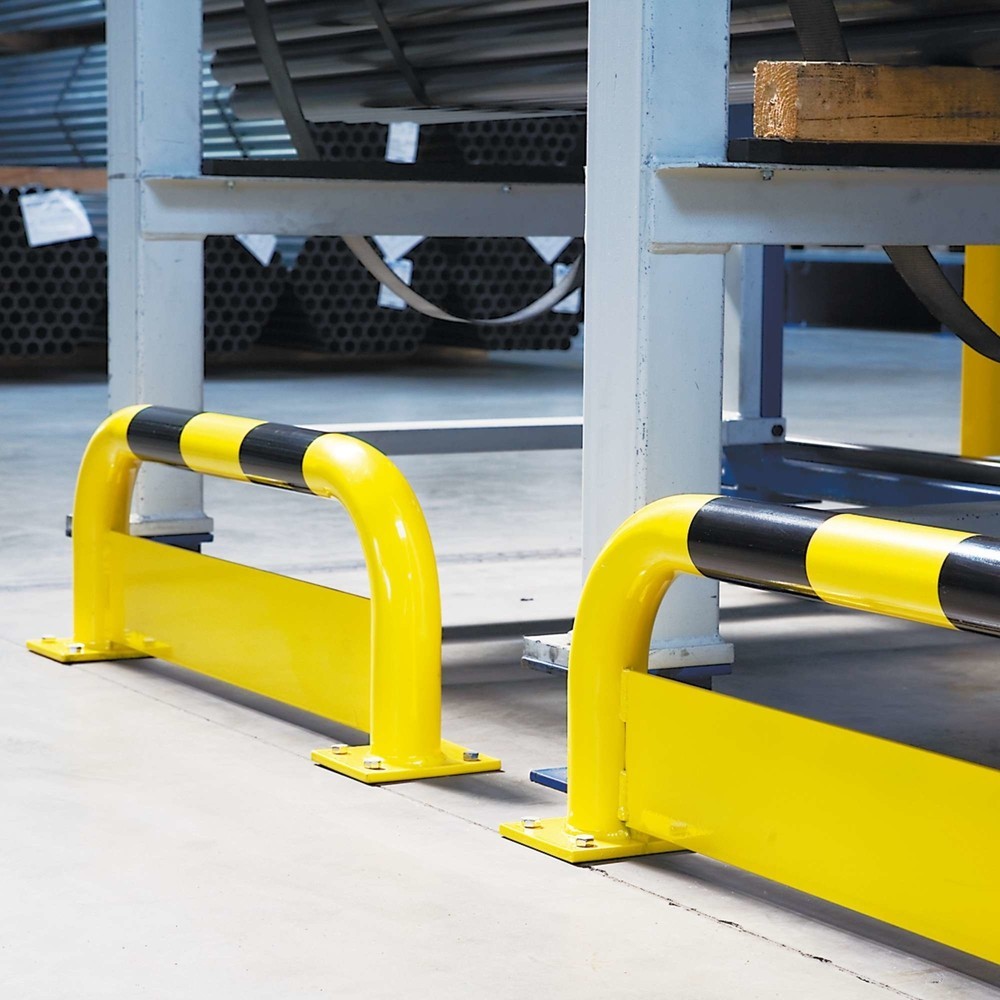 Número de imagen del producto 7: Estribo de protección antichoques con protección frente al acceso inferior Al x An 350 x 1.000 mm