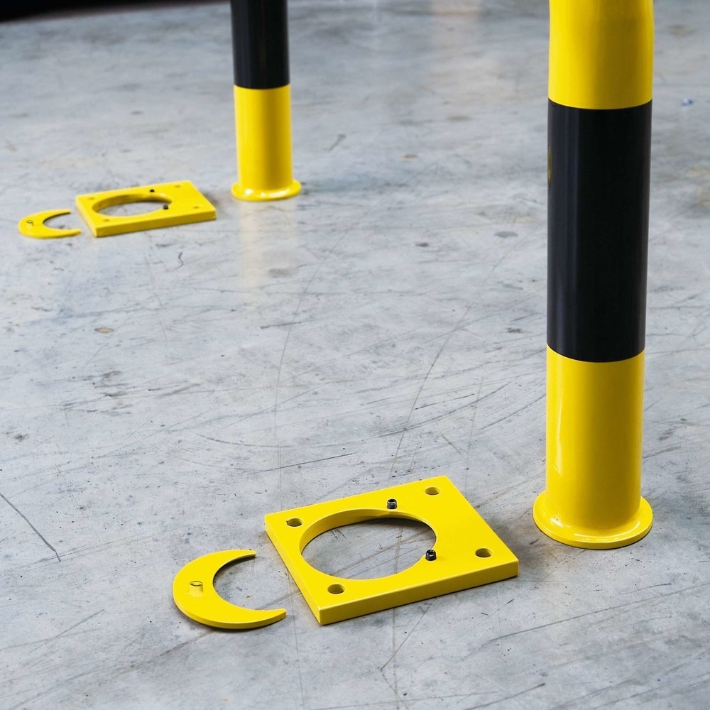 Número de imagen del producto 2: Estribo de protección antichoques para anclar con tacos Al x An 600 x 1.000 mm