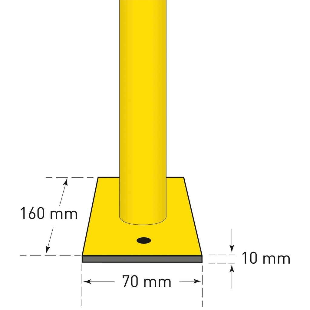 Número de imagen del producto 2: Estribo de protección, aplicación interior, Al x An 1.000 x 1.000 mm
