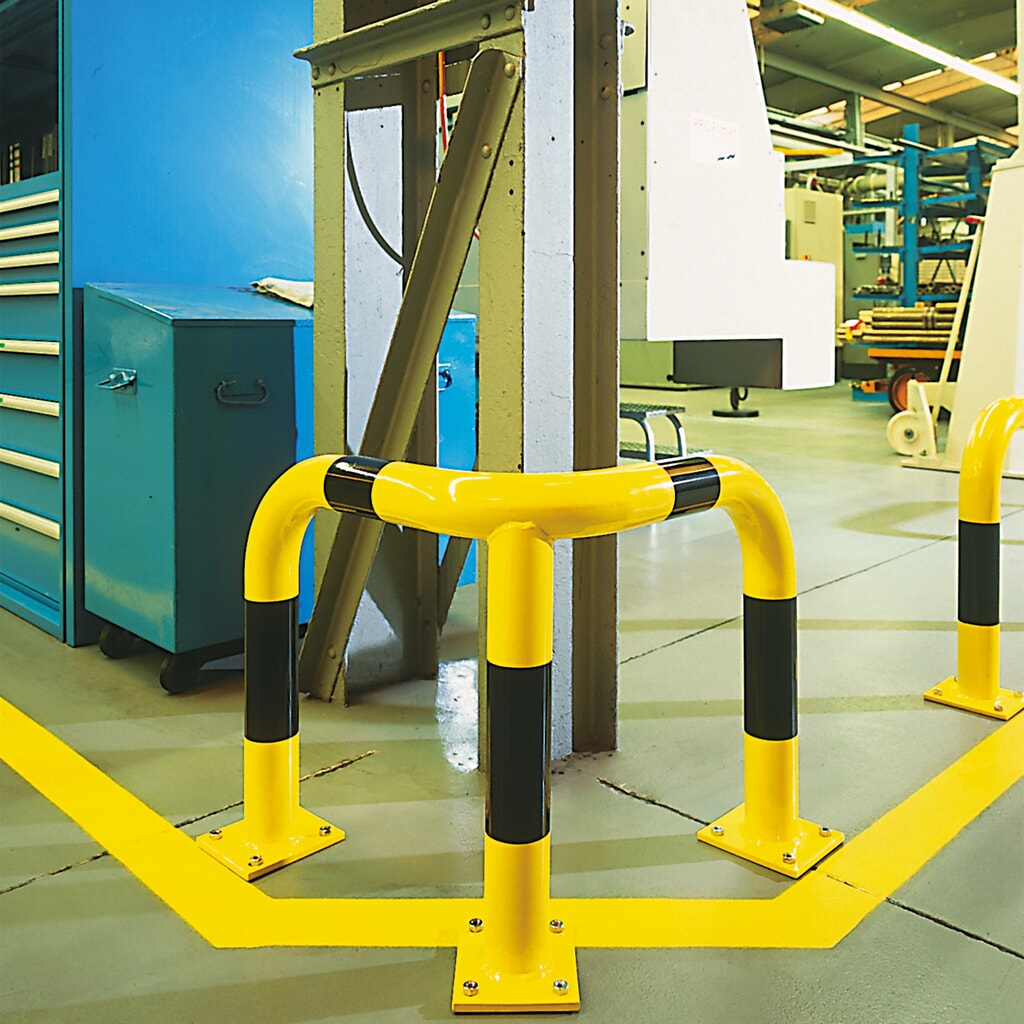Imagen del producto: Estribo de protección de esquinas, aplicación interior y exterior, galvanizado por inmersión en caliente, altura 350 mm