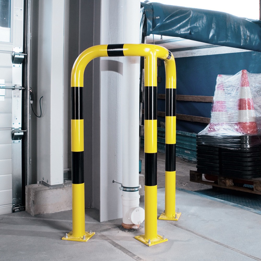 Número de imagen del producto 2: Estribo de protección de esquinas, aplicación interior y exterior, galvanizado por inmersión en caliente, altura 1.200 mm