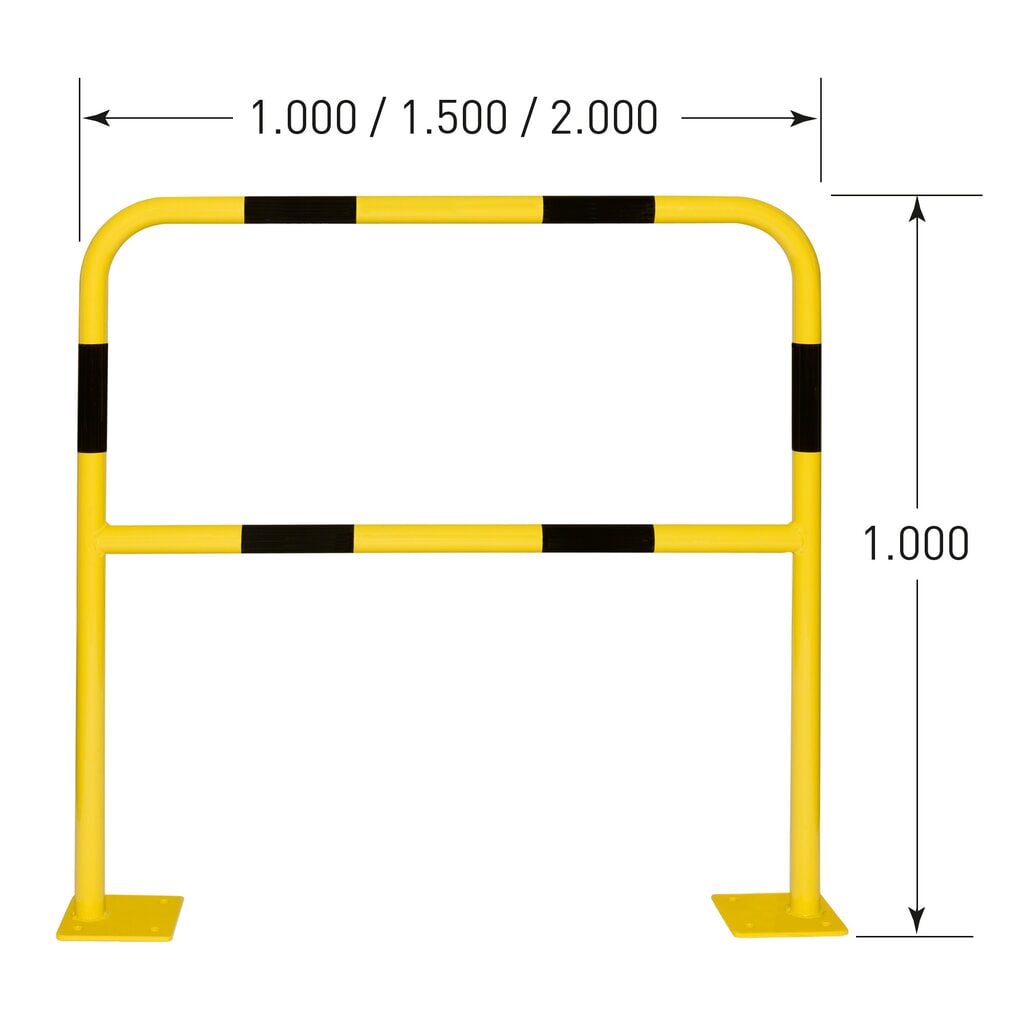Número de imagen del producto 3: Estribo de protección pequeño, aplicación en interiores, Al x An 1.000 x 2.000 mm