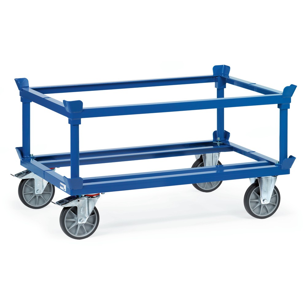 Número de imagen del producto 2: Bastidor fetra® con esquinas de encajado, CC 750 kg para palets 1.000 x 800 mm, bandajes de TPE