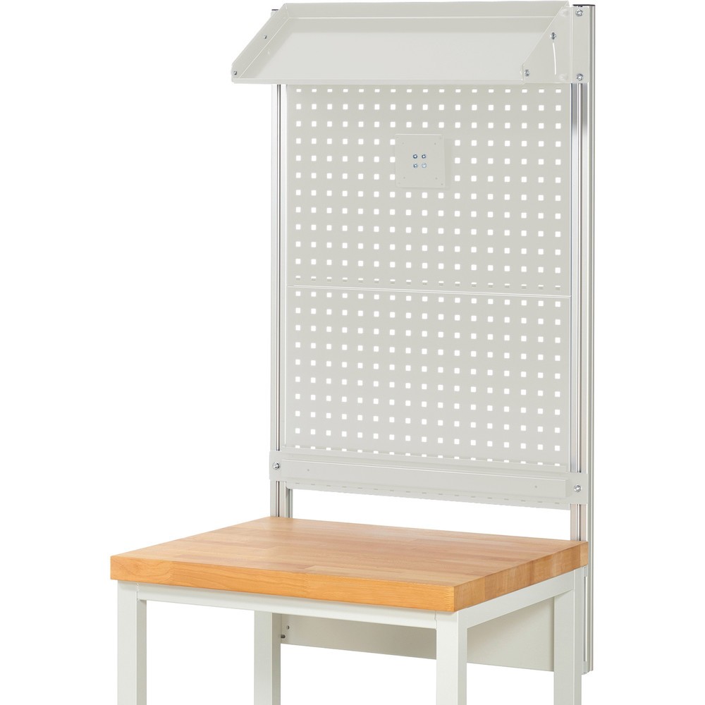 Número de imagen del producto 2: Estructura sistema RAU, H x A x F 1.130 x 750 x 350 mm, con 1 bandeja metálica inclinable, 1 guía de soporte y 1 soporte de pantalla plana, kit completo 02 para anchura de productos de 750 mm
