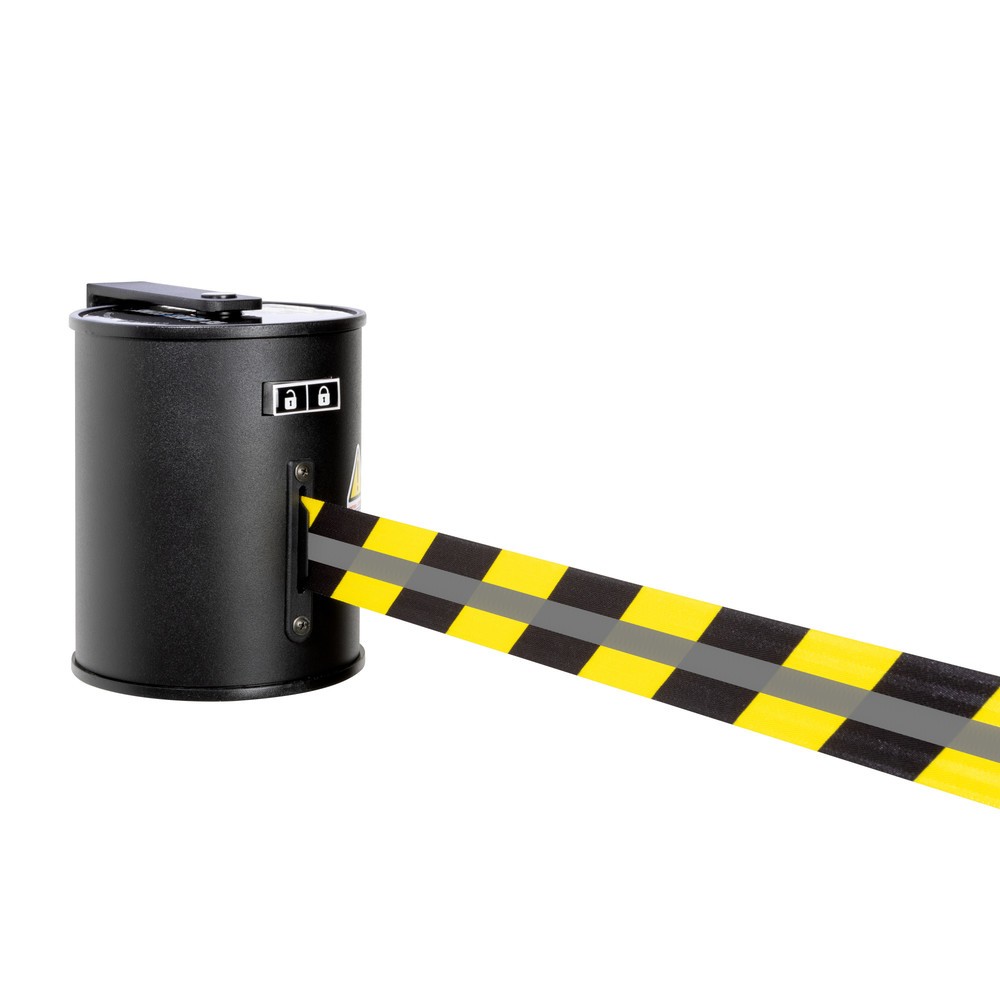 Imagen del producto: Estuche de cinta GLW 1800 REFLECTO, de RS-GUIDESYSTEMS®, longitud 18 m, anchura 50 mm, carcasa negra, cinta negra/amarilla