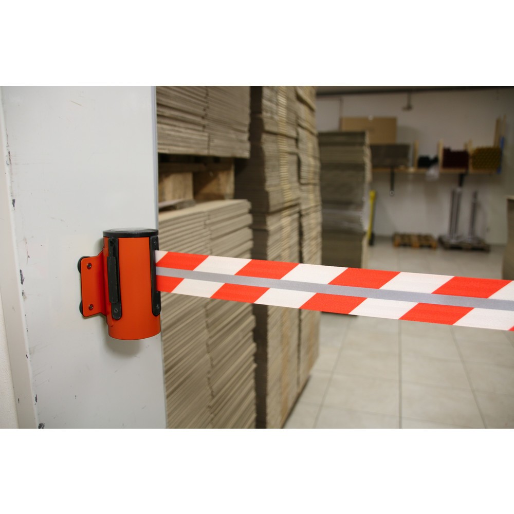 Número de imagen del producto 3: Estuche de cinta GLW 45-D REFLECTO, de RS-GUIDESYSTEMS®, longitud 2,3 m, anchura 50 mm, carcasa roja, cinta roja/blanca