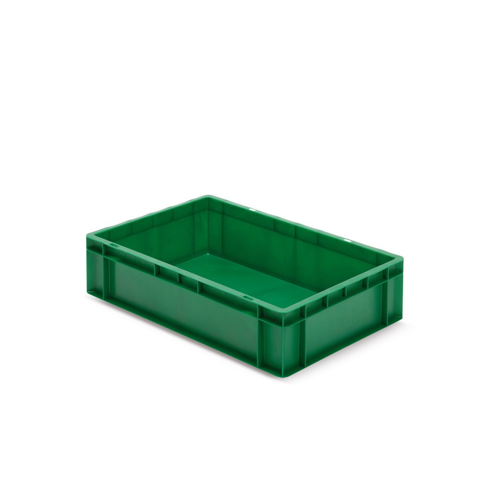 Número de imagen del producto 1: Eurocontenedor apilable, paredes + fondo cerrado, 26 litros, verde