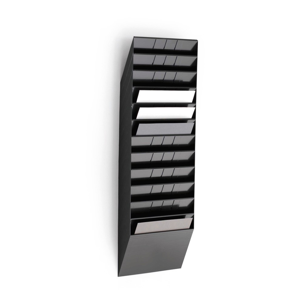 Imagen del producto: Expositor para prospectos DURABLE Flexiboxx, 12x DIN A4, horizontal, negro