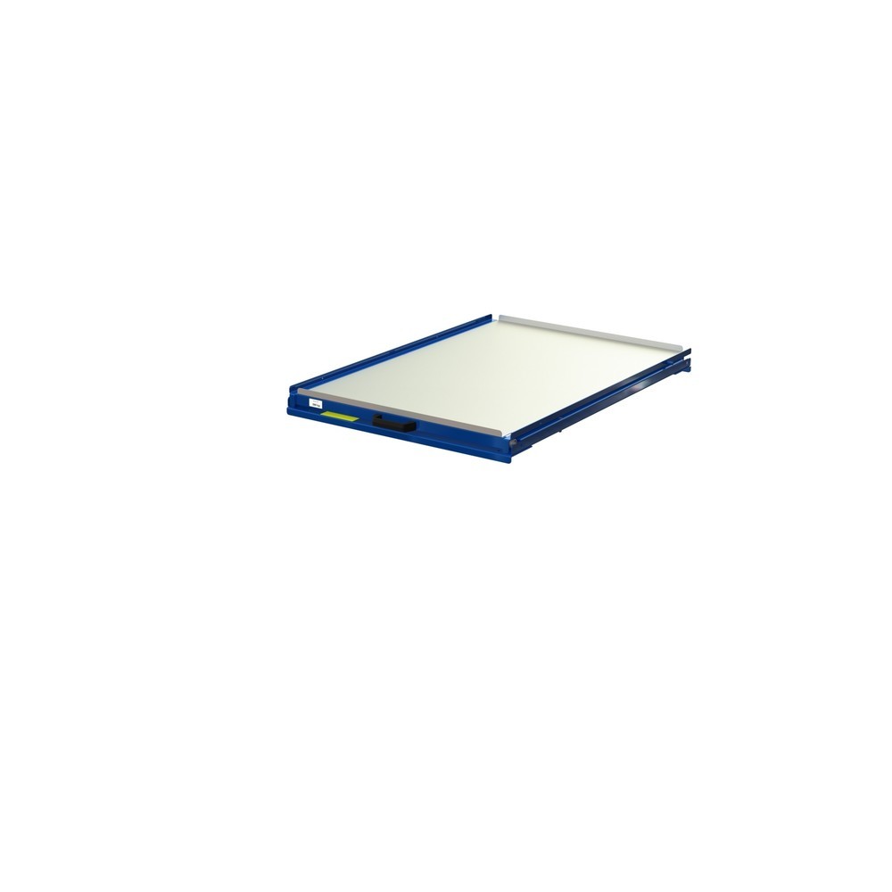 Imagen del producto: Extractor de palets con estante de acero, capacidad de carga 200 kg, profundidad de extracción 70 %