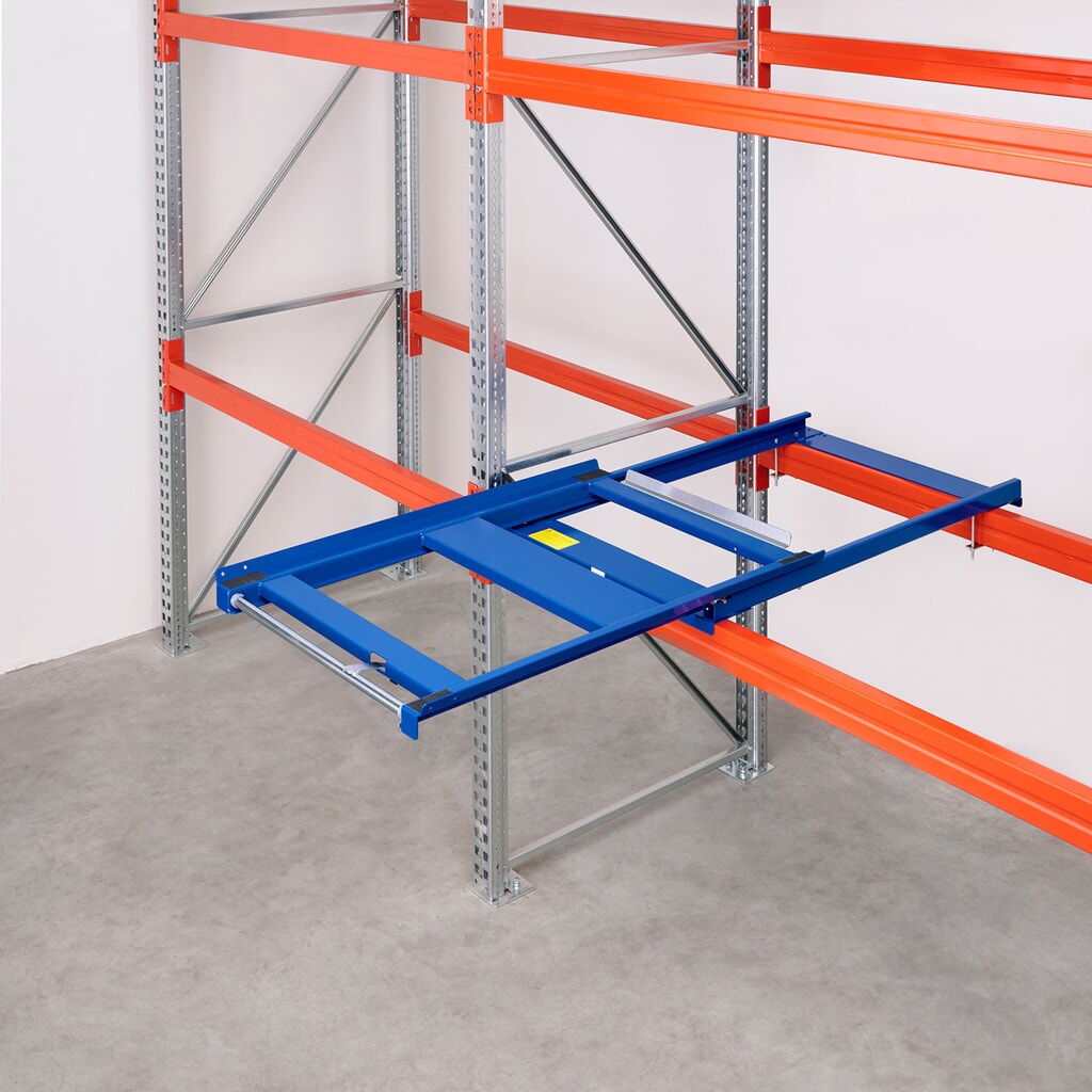 Extractor de palets, modelo con soportes, A x F 860 x 1.200 mm, CC 600 kg Número de imagen del producto 3: Extractor de palets, modelo con soportes, A x F 860 x 1.200 mm, CC 600 kg