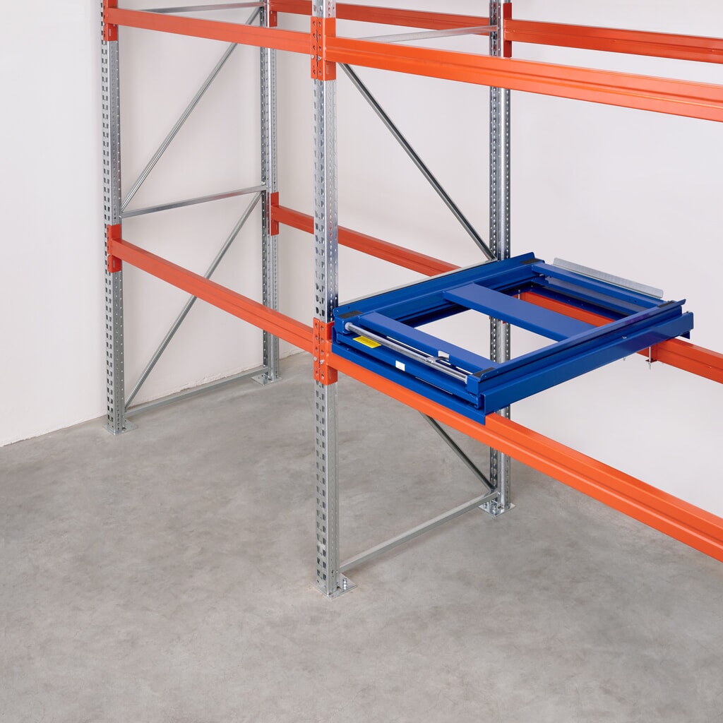 Extractor de palets para cargas pesadas, capacidad de carga 600 kg, 100 % de profundidad de extracción Número de imagen del producto 2: Extractor de palets para cargas pesadas, capacidad de carga 600 kg, 100 % de profundidad de extracción