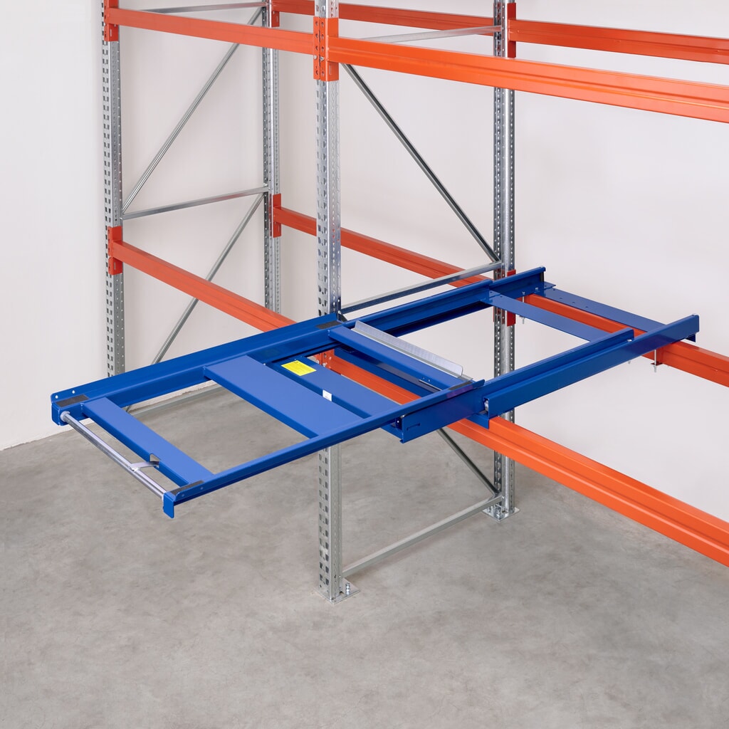 Extractor de palets para cargas pesadas, capacidad de carga 600 kg, 100 % de profundidad de extracción Número de imagen del producto 3: Extractor de palets para cargas pesadas, capacidad de carga 600 kg, 100 % de profundidad de extracción