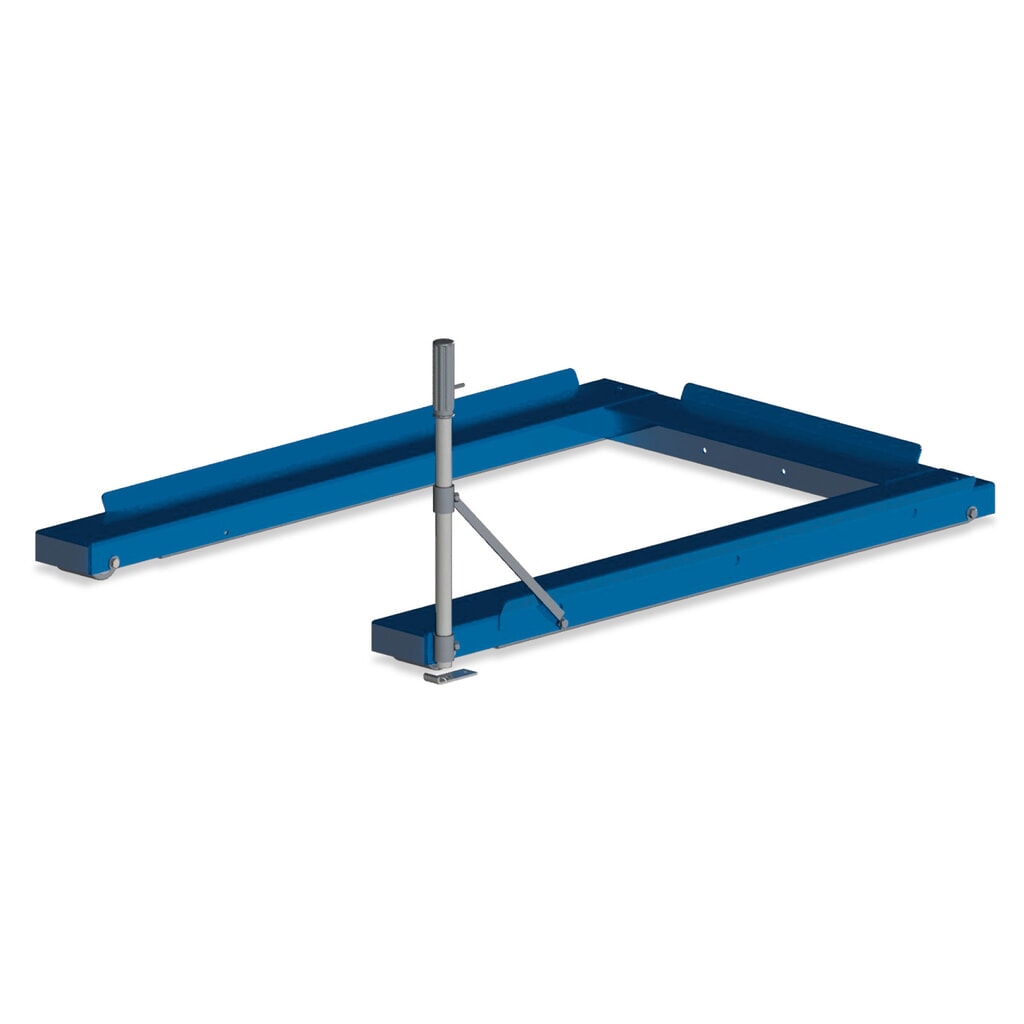 Extractor de palets, modelo de suelo, A x F 875 x 1.200 mm, CC 800 kg Imagen del producto: Extractor de palets, modelo de suelo, A x F 875 x 1.200 mm, CC 800 kg