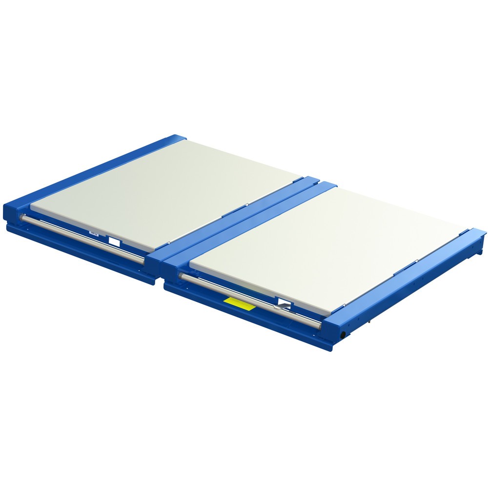Imagen del producto: Extractor de palets XL, capacidad de carga 1.600 kg, profundidad de extracción 70 %, A x F 1.700 x 1.200 mm, con estante de acero