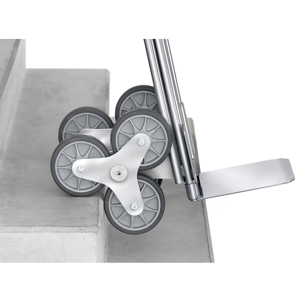 Número de imagen del producto 3: Fetra® - Carcarro para escaleras (rueda brazos, 200 kg, capacidad de carga, 320 An x F 250 mm, aluminio)