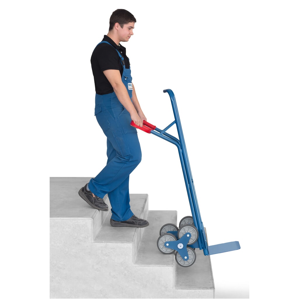 Fetra® Carcarro para escaleras, 3 brazos rueda estrella, capacidad de carga 200 kg, pala a 320 An x F 250 mm, acero Número de imagen del producto 4: Fetra® Carcarro para escaleras, 3 brazos rueda estrella, capacidad de carga 200 kg, pala a 320 An x F 250 mm, acero