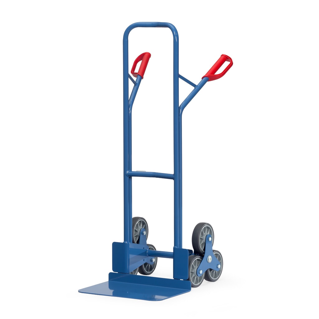 Fetra® Carcarro para escaleras, 3 brazos de rueda estrella, capacidad de carga 200 kg, pala a de 480 An x F 300 mm, acero Imagen del producto: Fetra® Carcarro para escaleras, 3 brazos de rueda estrella, capacidad de carga 200 kg, pala a de 480 An x F 300 mm, acero