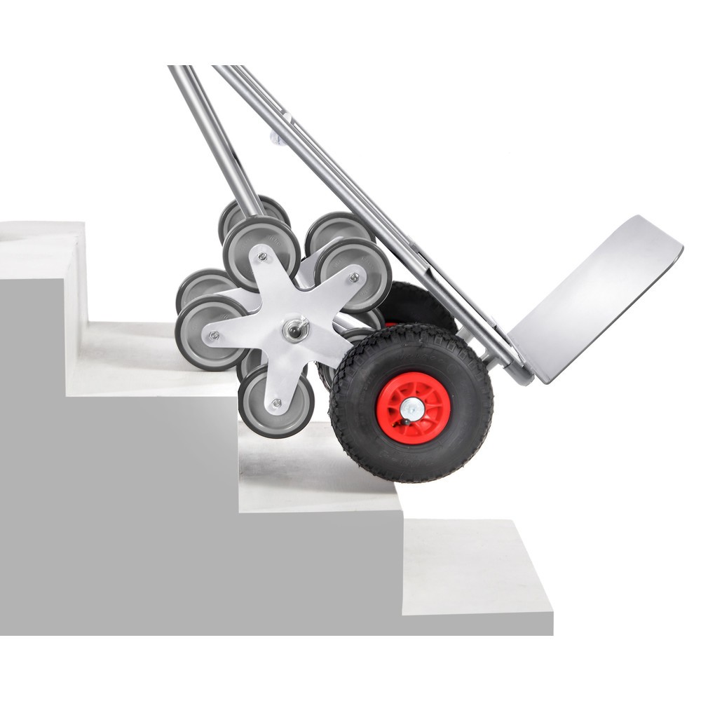 Número de imagen del producto 2: Fetra® Carcarro para escaleras, 5 brazos de rueda estrella, capacidad de carga 200 kg, pala a 480 An x F 300 mm, aluminio