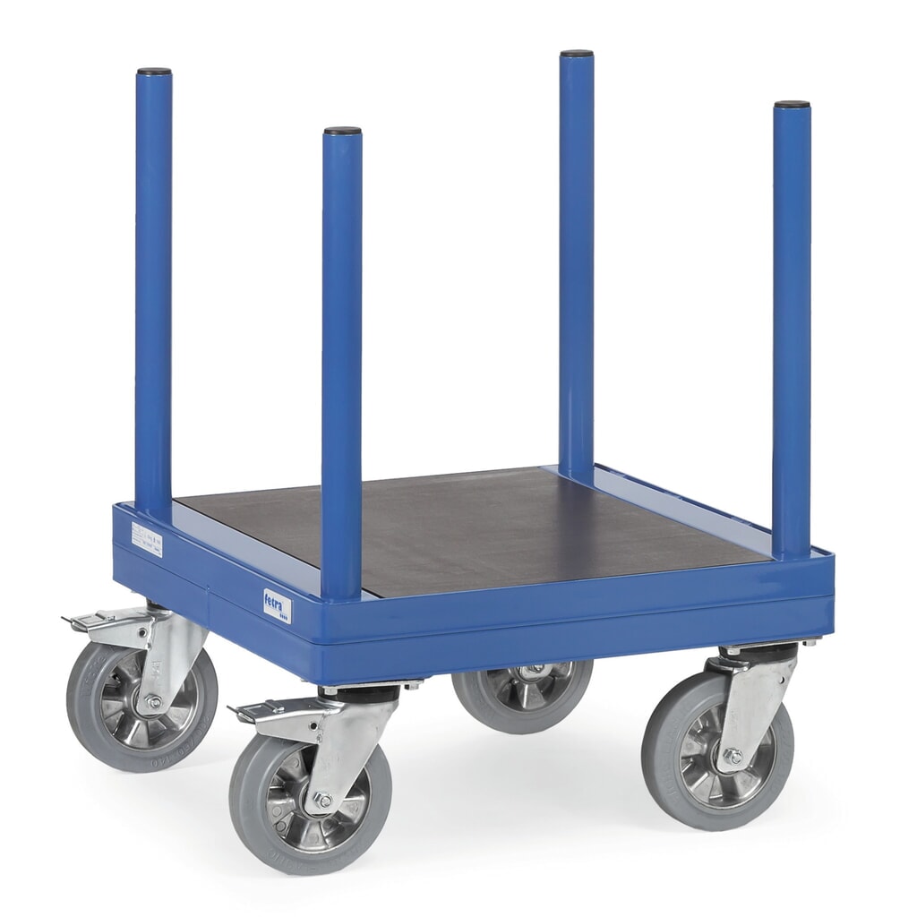 fetra® carro|plataforma de material largo, capacidad de carga 1.500 kg, superficie de mercancía 510 An x F 510 mm Imagen del producto: fetra® carro|plataforma de material largo, capacidad de carga 1.500 kg, superficie de mercancía 510 An x F 510 mm