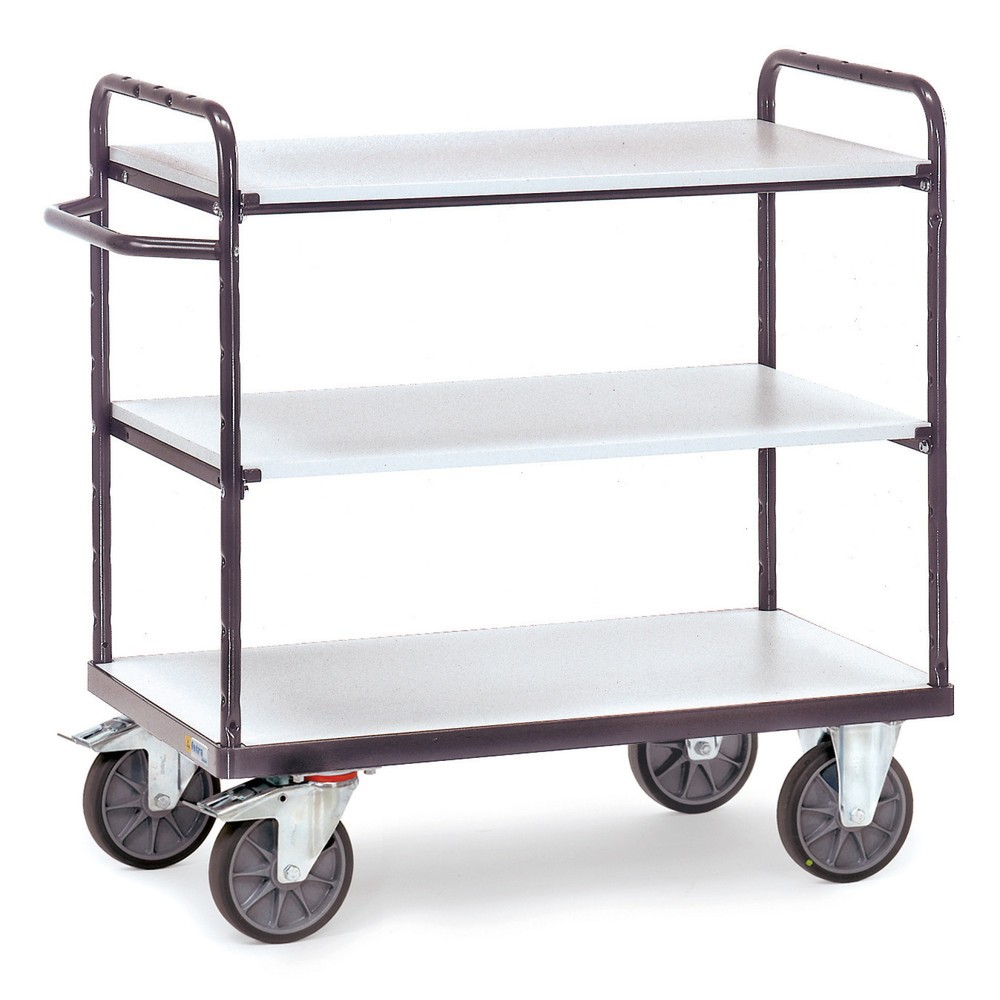 Imagen del producto: fetra® carro|plataforma de suelo ESD, con suelos de madera, 3 zonas de carga de 600 x 1.000 mm, altura de construcción 1,152 mm