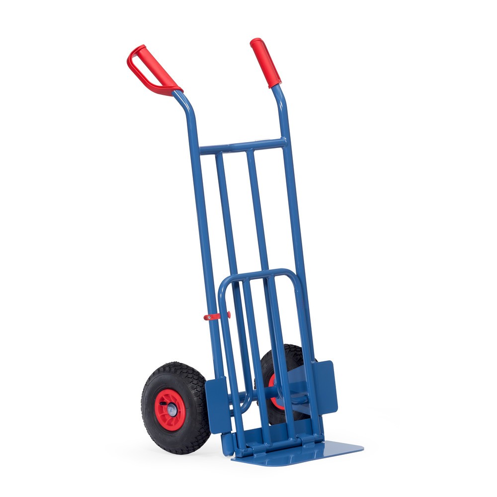 Número de imagen del producto 3: fetra® carro|plataforma para paquetes, con pala plegable, capacidad de carga 250 kg, pala 400 An x F 150 mm, bandajes de aire