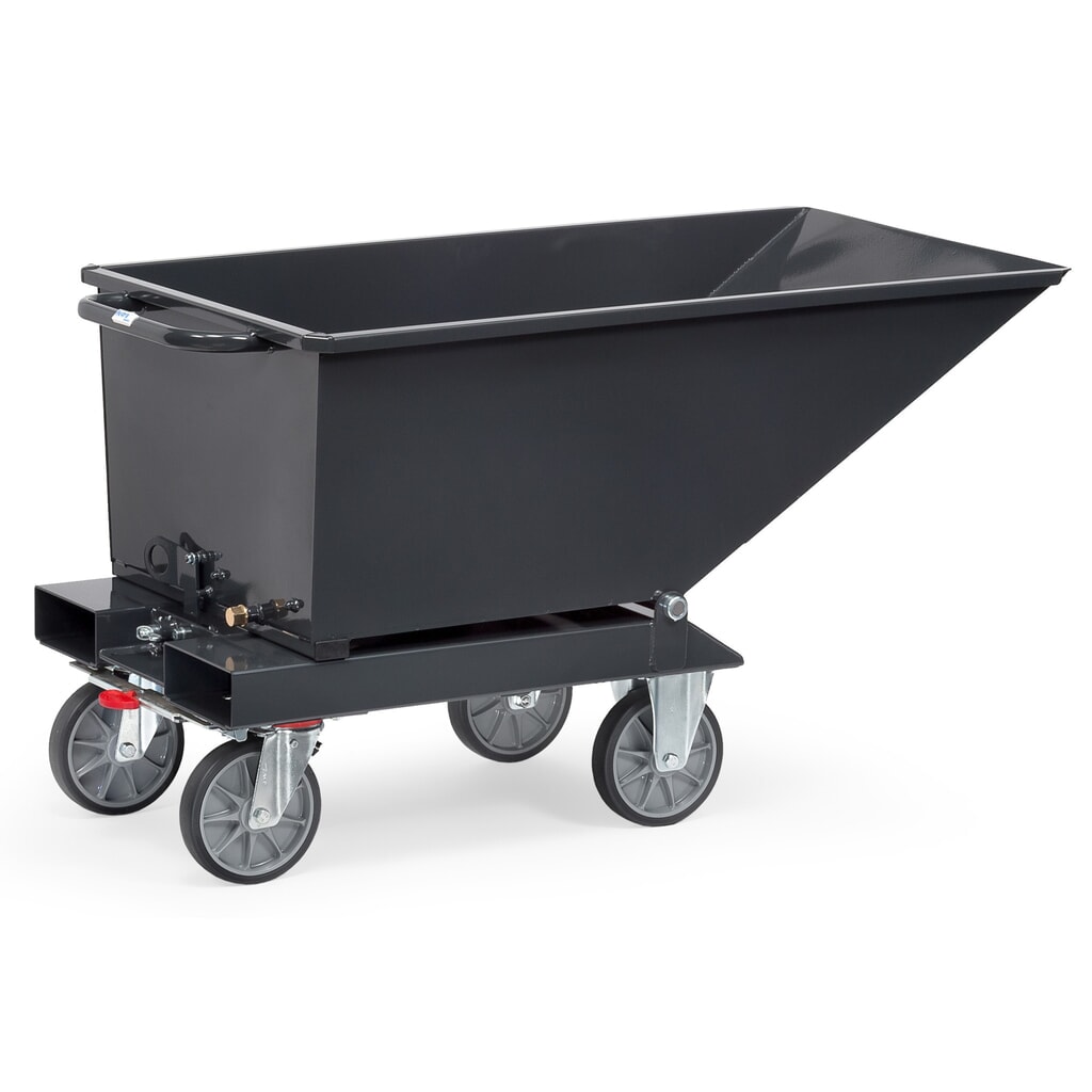 Número de imagen del producto 3: fetra® 0.25 m³ volquete to con Ruedas - Gris antracita