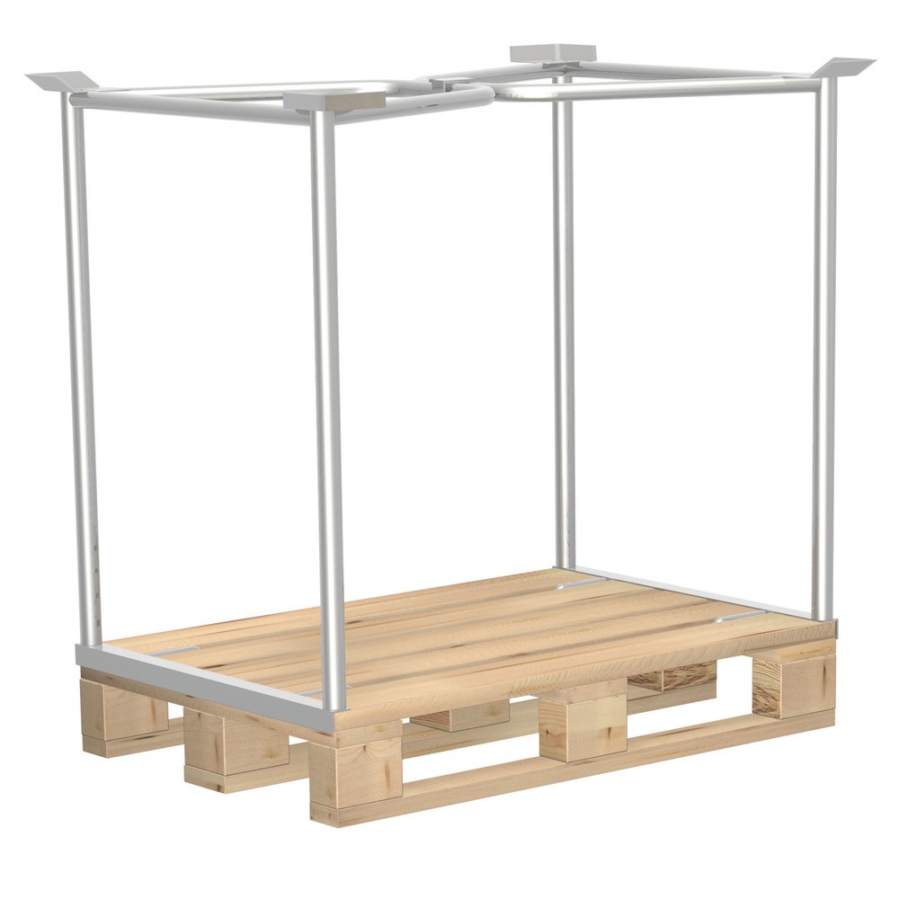 Imagen del producto: fijación para palé CORDES, abierto, Euro palet, galvanizado, altura de construcción 800 mm