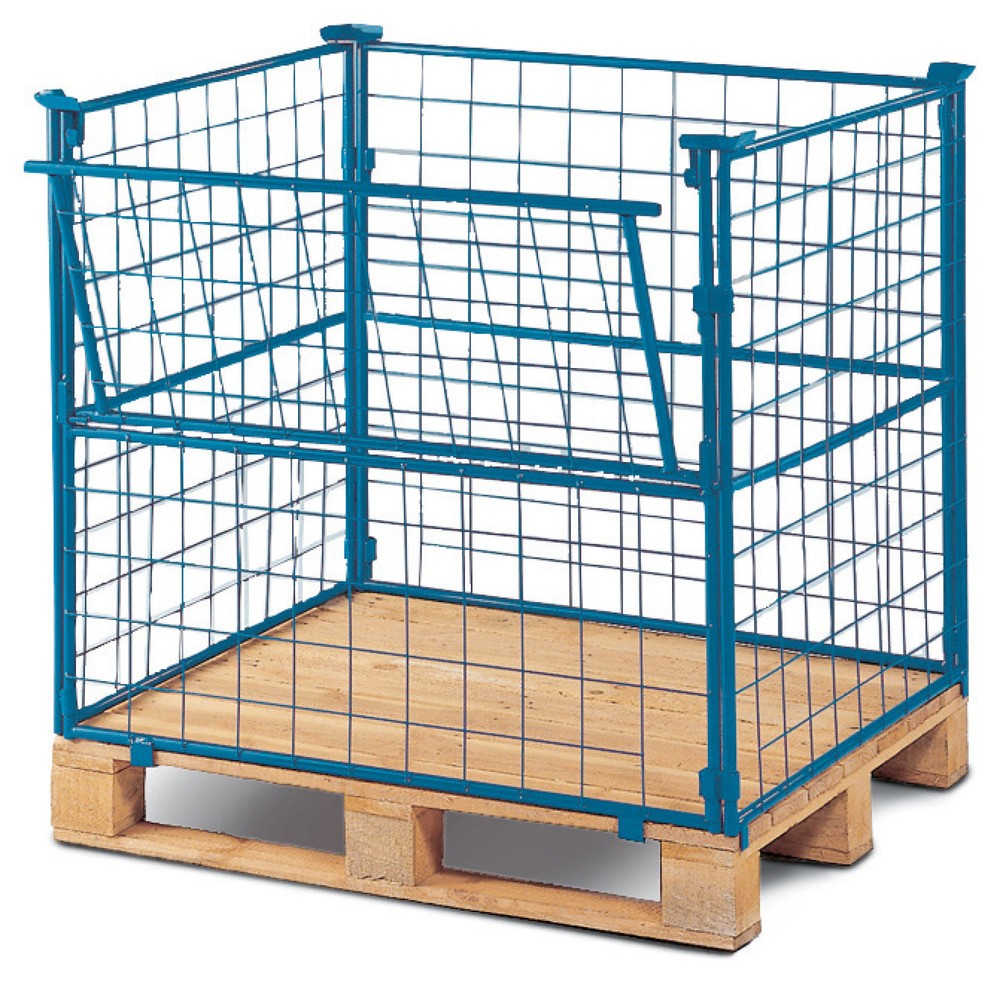 Imagen del producto: Soporte para fijación é CORDES, medio plegable, Euro palet, pintado, altura de construcción 1.000 mm