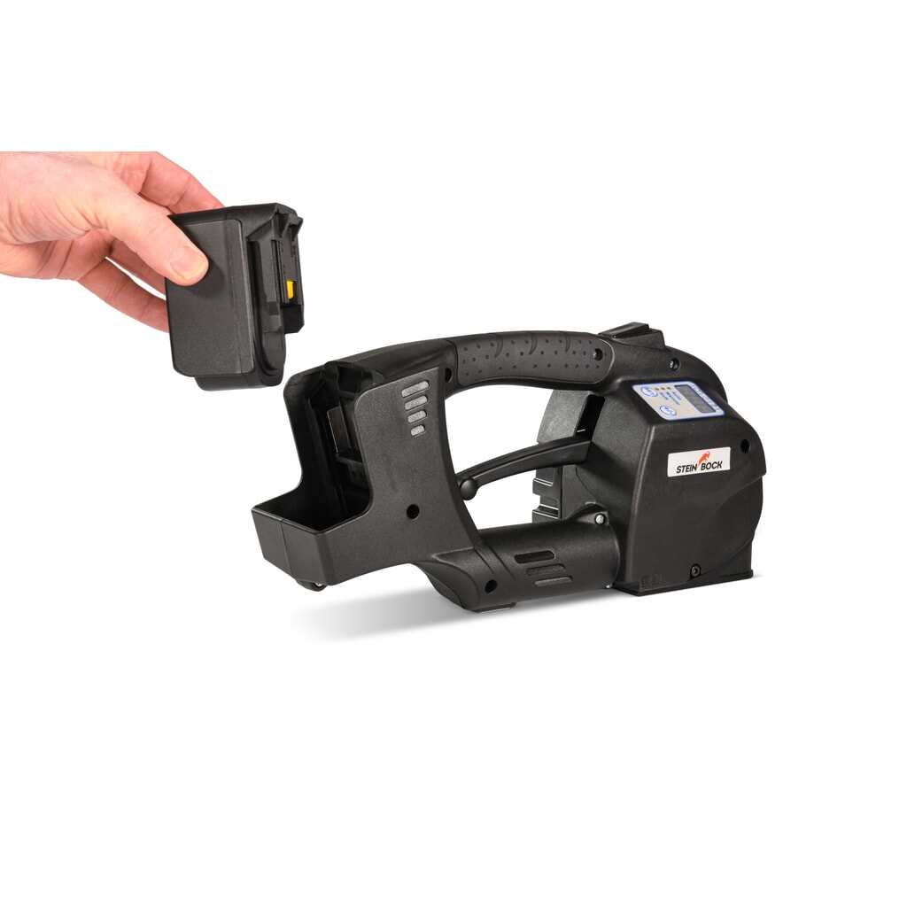 Flejadora con batería recargable Steinbock® AR 275 Pro, totalmente automática Número de imagen del producto 3: Flejadora con batería recargable Steinbock® AR 275 Pro, totalmente automática