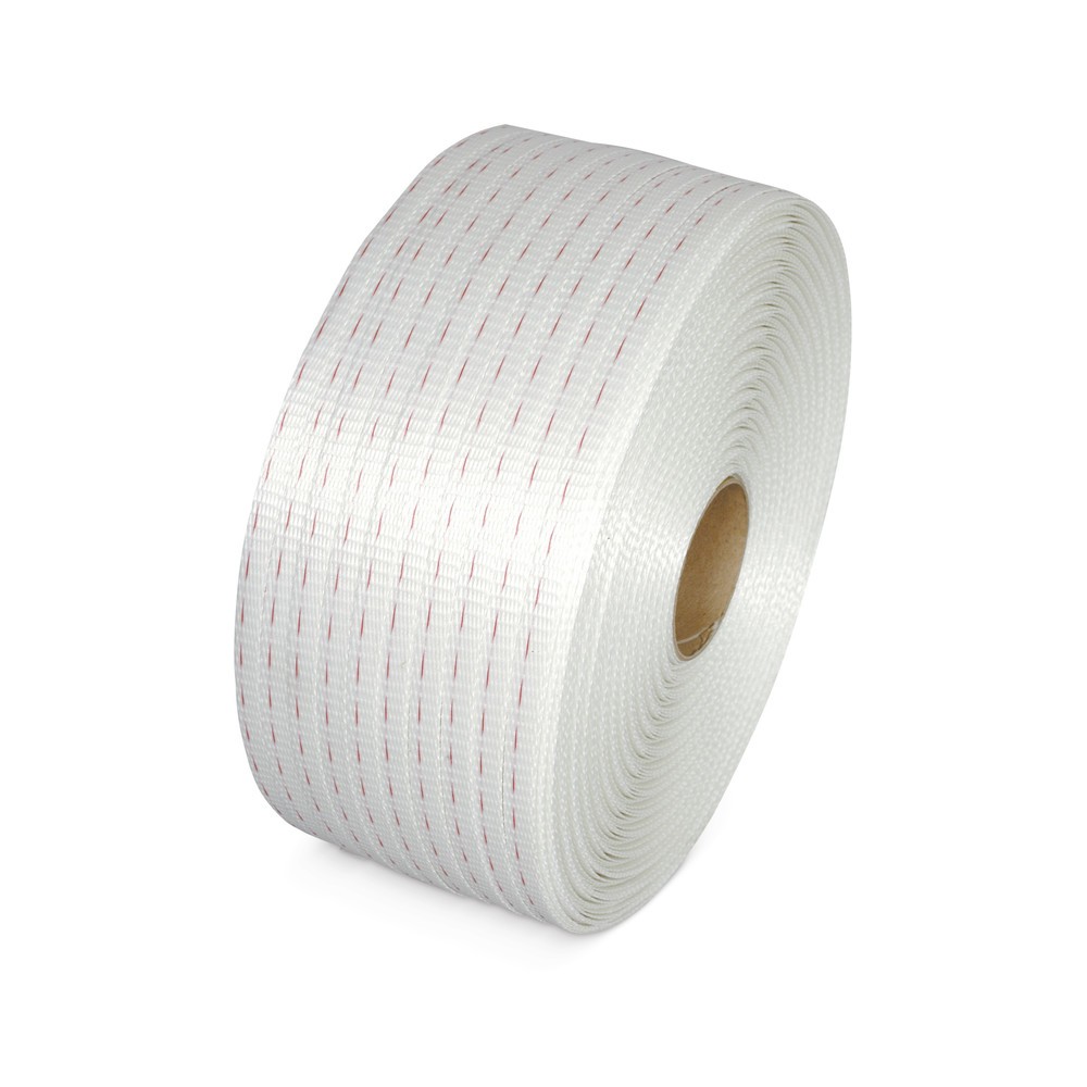 Imagen del producto: Fleje de poliéster, tejido, longitud 500 m, anchura de fleje 19 mm