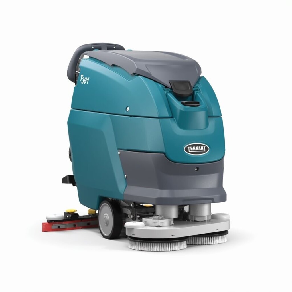 Fregadora aspiradora Tennant® T391 BT 60, batería, cepillo de 300 mm Imagen del producto: Fregadora aspiradora Tennant® T391 BT 60, batería, cepillo de 300 mm
