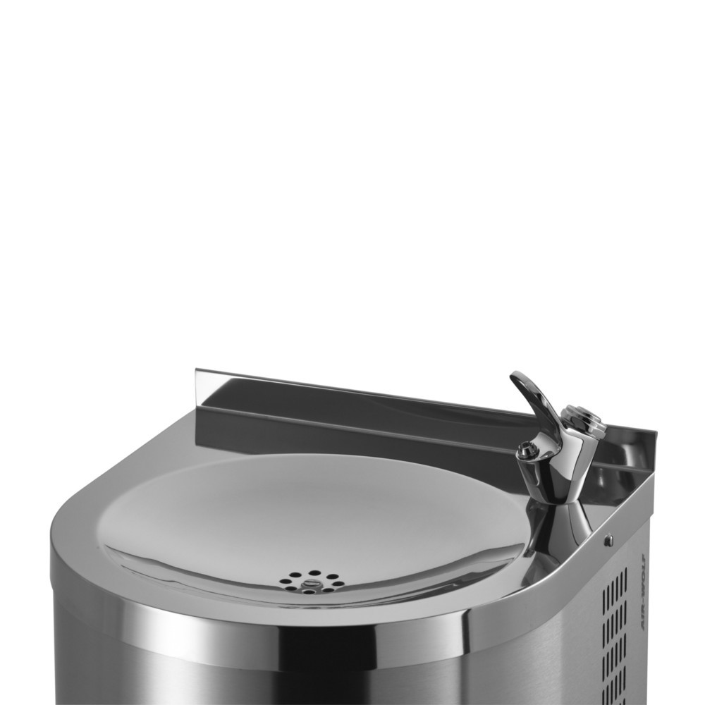 Número de imagen del producto 2: Fuente de agua potable Air-Wolf, semicolumna de acero inoxidable V2A cepillado
