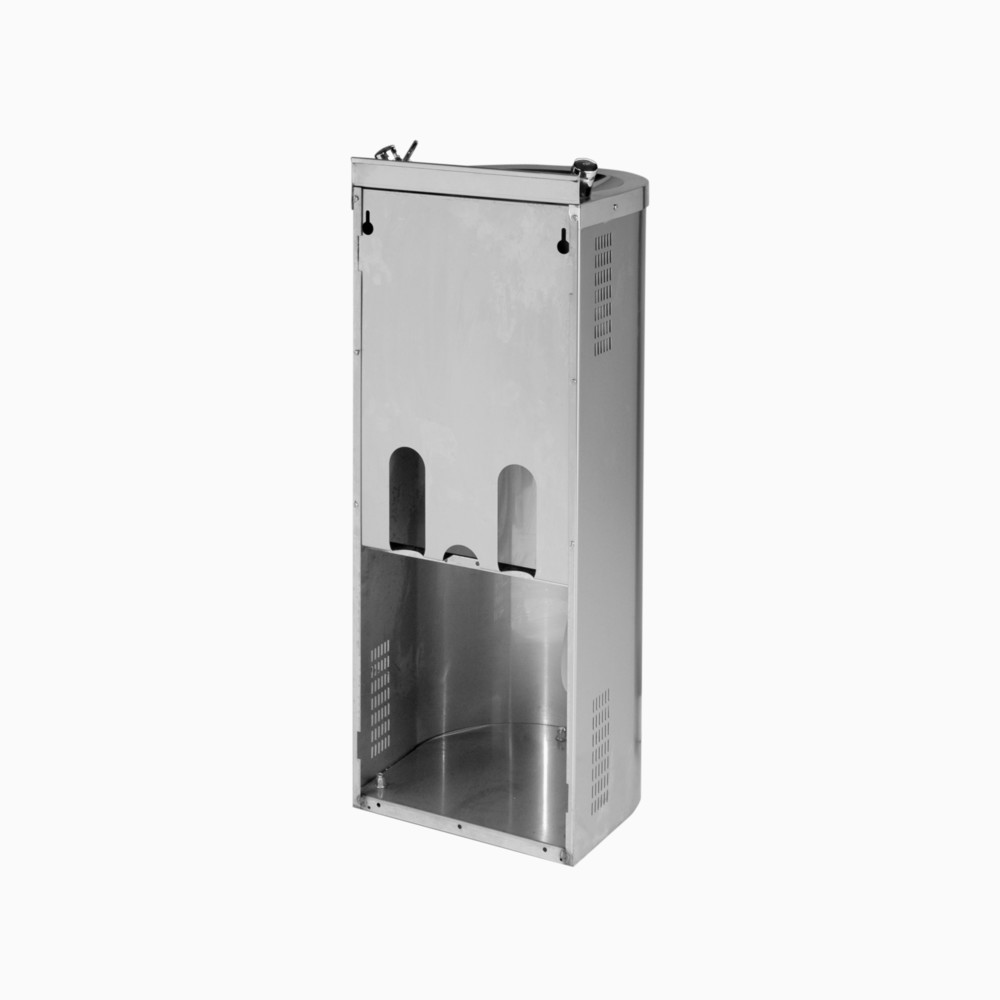 Número de imagen del producto 3: Fuente de agua potable Air-Wolf, semicolumna de acero inoxidable V2A cepillado