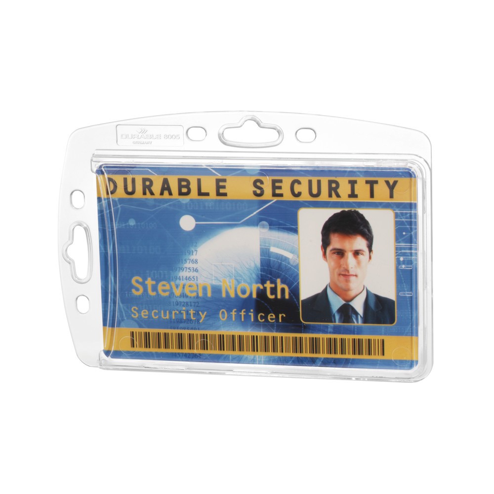 Número de imagen del producto 2: Funda rígida DURABLE para 1 carné de empresa, sin sujeción