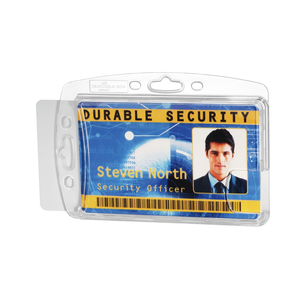 Número de imagen del producto 2: Funda rígida DURABLE para 2 carnés de empresa, sin sujeción