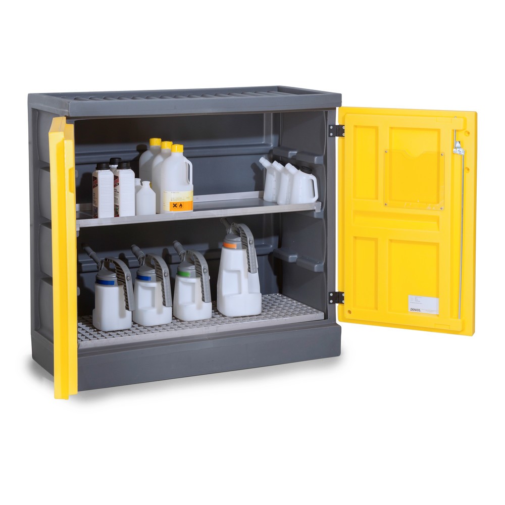 Imagen del producto: Armario ecológico fabricado en PE, alto H x An x F 1,130 x 1,225 x 640 mm, 1 bañera y 1 rejilla de acero inoxidable