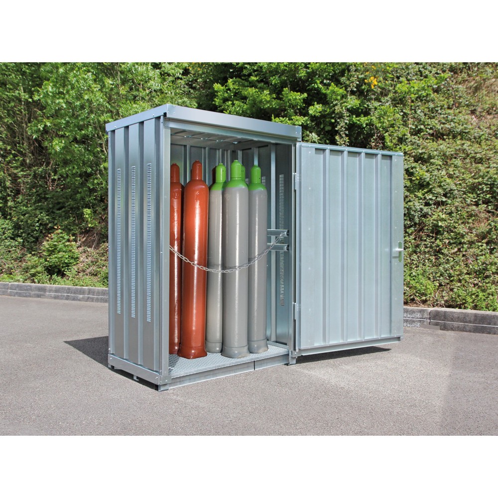 Bastidor para bombonas de gas TRGS 510 sin techo
