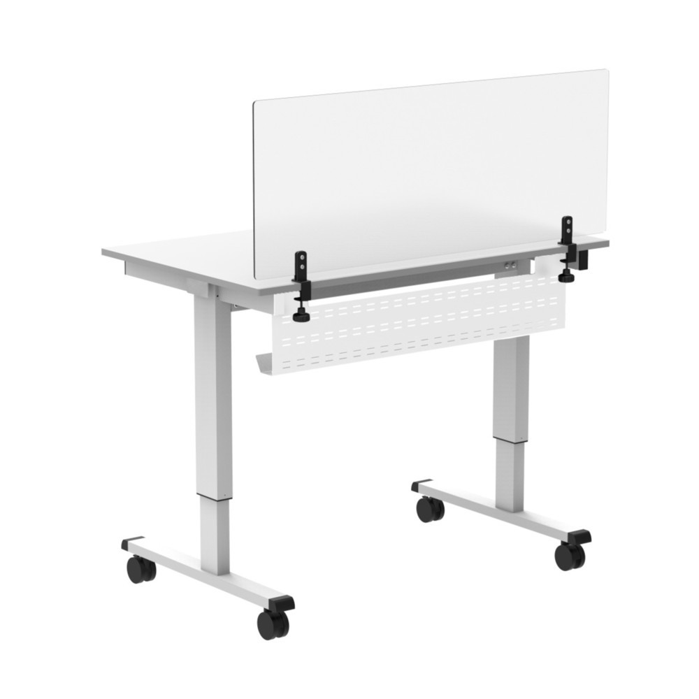 Número de imagen del producto 2: Manejo de cables para ancho de mesa 1.200 mm, blanco