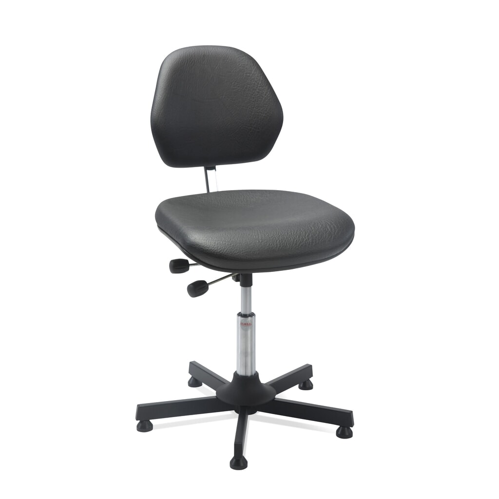 Global Stole A/S Silla giratoria Aktiv Alba, altura de construcción del asiento 610-800 mm, símil piel, base de acero Imagen del producto: Global Stole A/S Silla giratoria Aktiv Alba, altura de construcción del asiento 610-800 mm, símil piel, base de acero