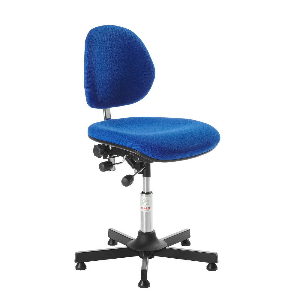 Imagen del producto: Global Stole A/S Silla giratoria de trabajo activo, altura de construcción del asiento 520-650 mm, tapicería de fieltro, base de acero
