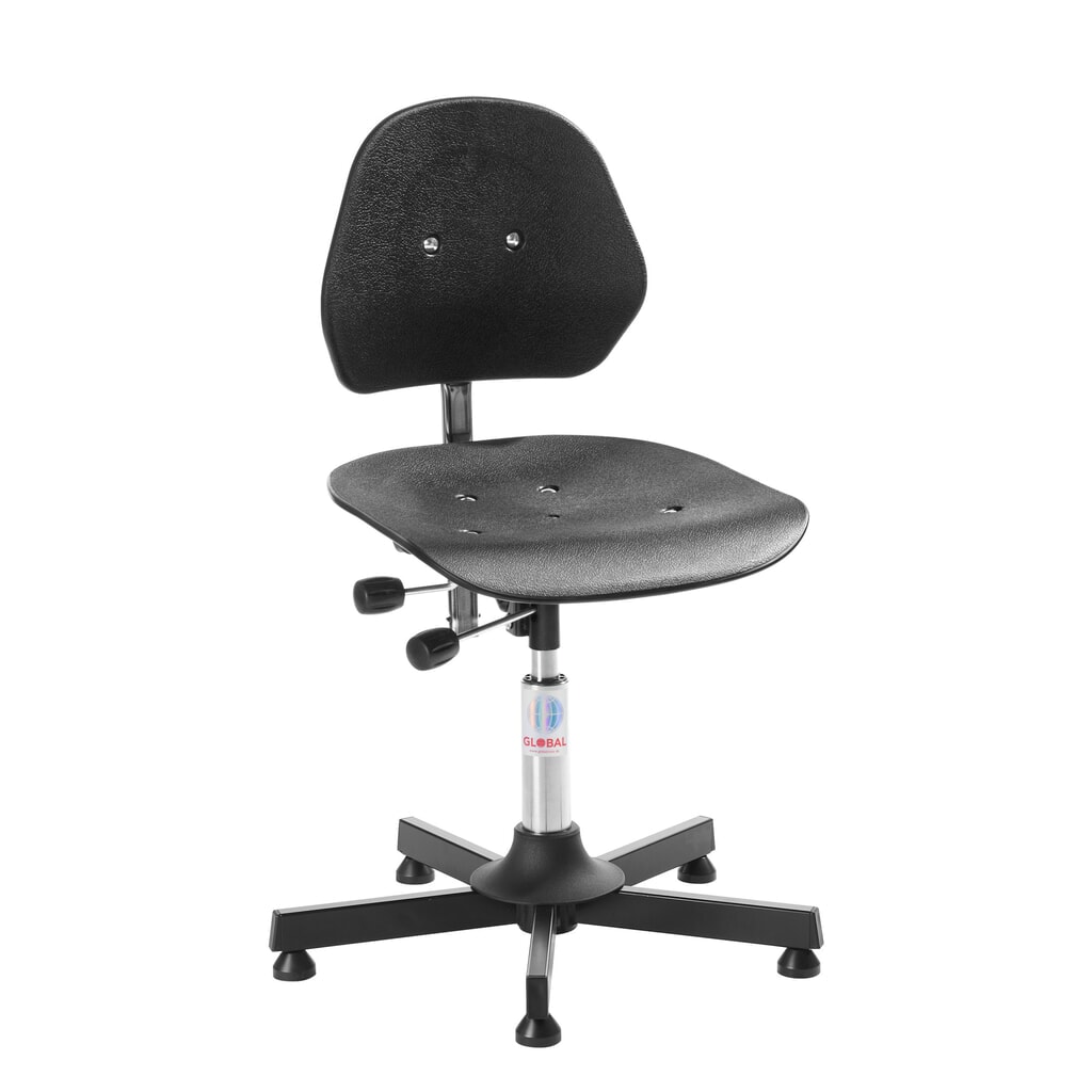 Global Stole A/S Silla giratoria de trabajo maciza, altura de construcción asiento 520-650 mm, planeador de suelo, base de acero Número de imagen del producto 1: Global Stole A/S Silla giratoria de trabajo maciza, altura de construcción asiento 520-650 mm, planeador de suelo, base de acero