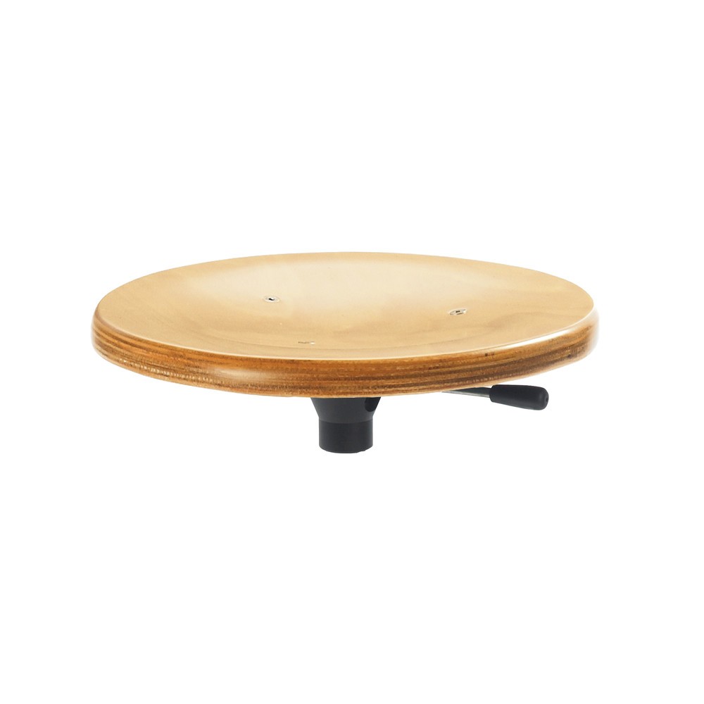 Número de imagen del producto 2: Global Stole A/S Taburete, sillín moldeado de madera Ø 350 mm, altura de asiento 310-380 mm, base de plástico, rojo
