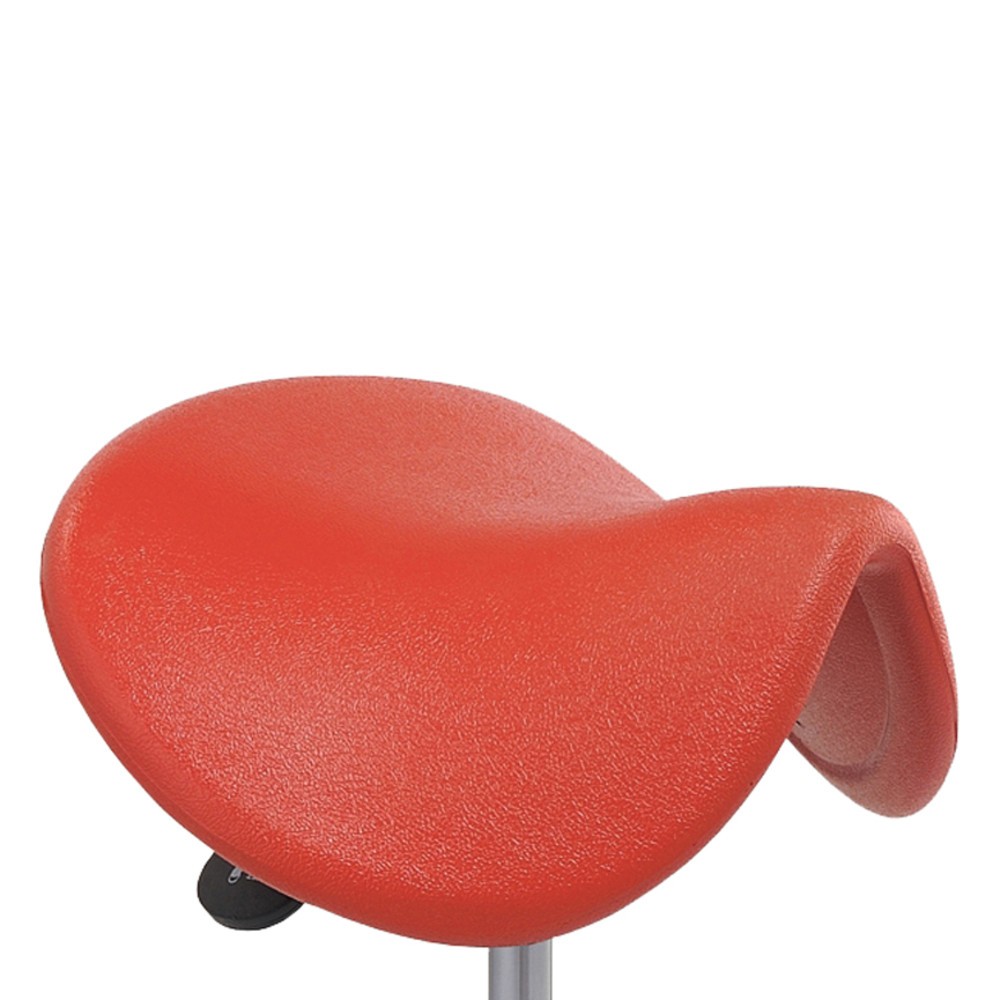Número de imagen del producto 3: Global Stole A/S Taburete ergonómico, sillín PU, altura de construcción asiento 480-550 mm, ruedas, negro