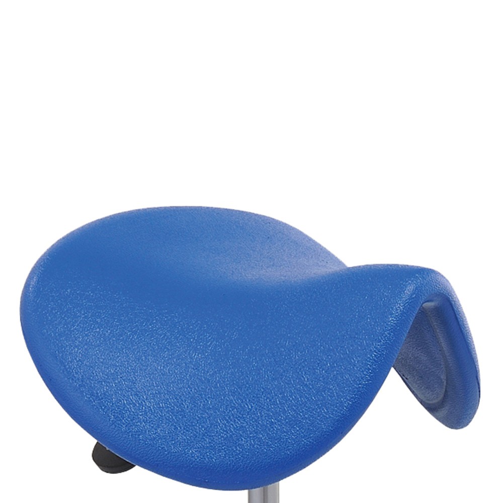 Número de imagen del producto 4: Global Stole A/S Taburete ergonómico, sillín PU, altura de construcción asiento 480-550 mm, ruedas, negro