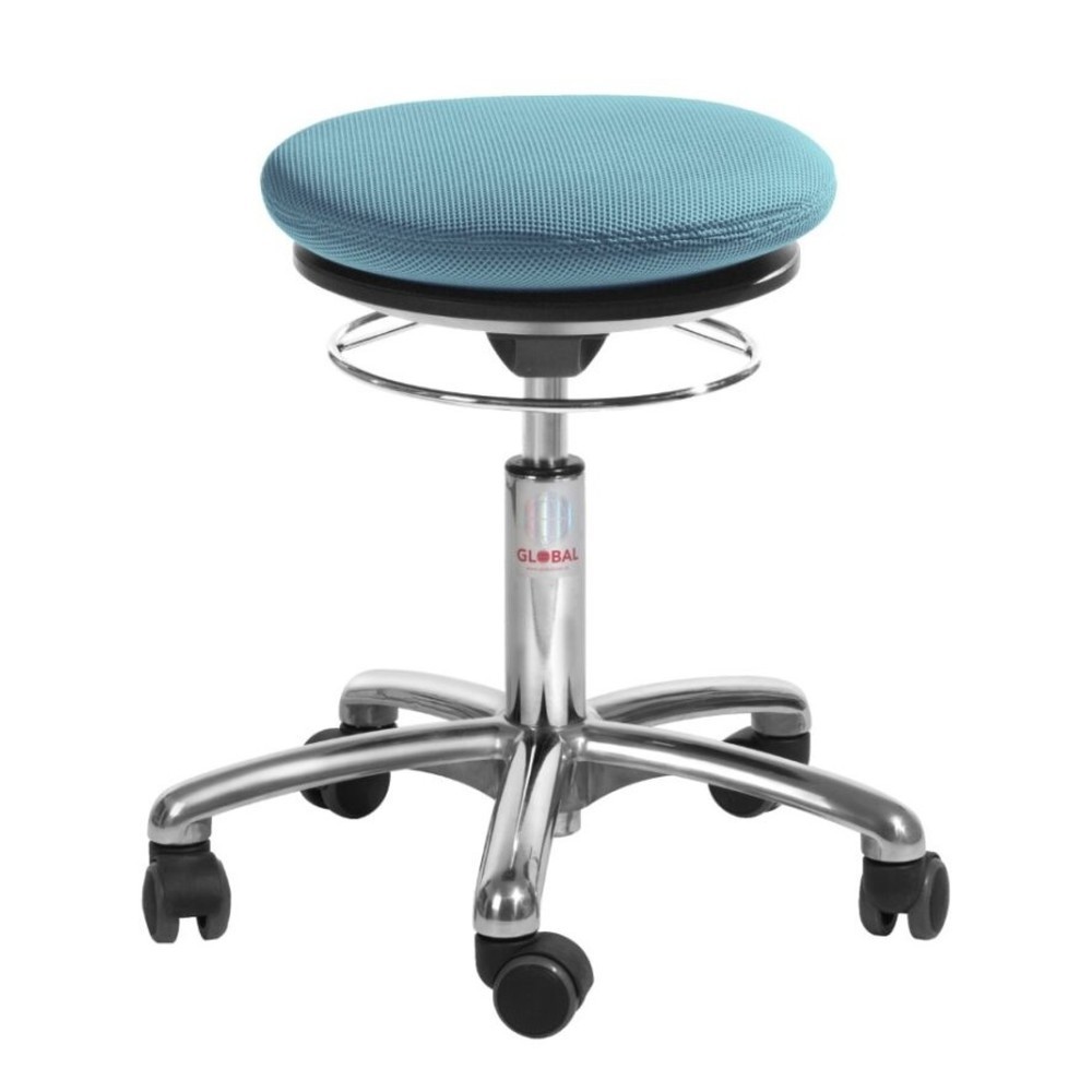 Número de imagen del producto 1: Global Stole A/S Taburete Pilates, fieltro 3D, altura de construcción asiento 450-580 mm, azul claro